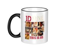 TQWIEOHDS One Love Music Direc*Tion Band Tasse en céramique 330 ml, inspirée de la tournée des années 2010, avec imprimé des membres, cadeau de collection pour les fans, compatible lave-vaisselle