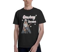 TQWIEOHDS Singer Music T-Shirt Homme - Coupe Classique, Manches Courtes, col Ras du Cou, en Coton, Doux et Respirant, Style Streetwear, inspiré de la tournée Cowboy Carter Large