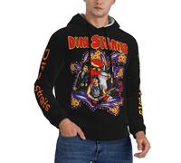 TQWIEOHDS Straits Rock Band Dire Hoodie Homme - Sweatshirt à Capuche Pullover Rock Band - Vêtement Musique Rétro Années 80 pour Fans de Rock Classique Cadeau 3X-Large