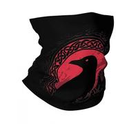 TQWSVUM Bandana Tube Imprimé Viking Crow pour Homme Et Femme - Mythologie Nordique avec Nœud Celtique Odin Raven Imprimé Cache-Cou - Été Cosplay Street Nouveauté Vintage Multi Headwear