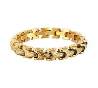 TQWSVUM Bracelet Dragon Viking - Bracelet À Maillons de Chaîne de Quille de Dragon Nordique pour Hommes - Fait À la Main en Acier Inoxydable Lourd Bracelet À Écailles de Dragon Bijoux de Mode