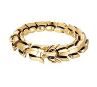 TQWSVUM Bracelet Viking Ouroboros pour Hommes Nordiques, Bracelet en Acier Inoxydable À L'échelle de Dragon, Bijoux Vintage Biker Punk Squelette Dragon Celtique Heavy Bangle