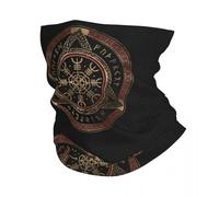 TQWSVUM Cache-Cou Viking pour Homme Et Femme - Bandana Imprimé 3D avec Nœud Celtique Vintage Nordique - Cagoule Enveloppante Écharpe Couvre-Chef pour L'équitation en Plein Air