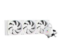TR Aqua Elite 360 V5 ARGB White Refroidisseur de processeur liquide, AIO, 360 mm, 3 ventilateurs PWM, effet d'éclairage ARGB à anneau fin, pour AM4/AM5, Intel LGA1851/1700/115x, blanc