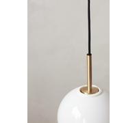 TR Bulb Pendant Lampe de suspendue Audo Laiton brossé / Opale mat Ampoule - 5709262031498