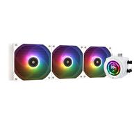 TR CORE VISION 360 White ARGB CPU Water Cooler with PWM Fan, 2000RPM Speeds,IPS LCD Screen with 480 * 480 Resolution,Liquid CPU Cooler,for AM5/Intel LGA1851/1700,2.1inch Display Screen