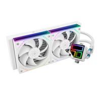 TR Frozen Infinity 240 BLANC, TL-M12W * 2 ventilateurs PWM, refroidisseur d’eau de processeur d’ordinateur, miroir ARGB Infinity, 240 CPU refroidissement liquide : LGA1851/1700/1150/1151/1200/2011, re