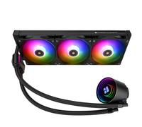 TR Frozen Notte 360 ARGB V2 Refroidisseur de processeur,noir,3 ventilateurs PWM avec vitesse de 2000 tr/min,Intel LGA 1851/115X/1200/2011,convient pour AM4/AM5,dissipateur thermique