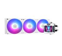 TR FW 360 White ARGB-360mm AIO CPU Liquid Cooler,IPS LCD Screen with 320 * 240 Resolution,for AM4/AM5/Intel LGA1700,‘2.4 inch’Magnet-Absorbent LCD Screen for Images -White