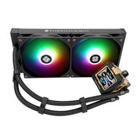 TR FW280 ARGB noir AIO CPU liquide de refroidissement, écran LCD IPS avec résolution 320 x 240 pour AM4 / AM5 / Intel LGA1700 / 1851, écran LCD insonorisant magnétique de 2,4 pouces