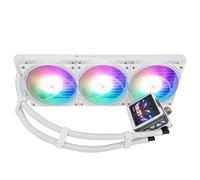 TR FW360 Ultra ARGB Blanc CPU AIO Cooler, système de refroidisseur d’eau de spécification PC 360, écran LCD IPS avec résolution 480x480, pour AM4 / AM5 et Intel LGA1700 / 1851, pompe haute performance