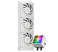 TR Hyper Vision 360 ARGB Blanc CPU AIO Cooler, système de refroidisseur d’eau PC 360, écran LCD IPS avec résolution 480x480,pour AM4 / AM5 ;Pompe haute performance à écran Intel 1700/1851,3,95 pouces
