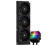 TR Hyper Vision 360 ARGB Refroidisseur liquide CPU AIO noir, écran LCD IPS avec résolution 480 x 480, pour AM5/Intel LGA1851/1700, écran LCD 3,95 pouces absorbant les aimants pour les images