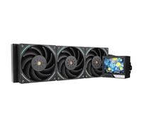 TR Mjolnir Vision 360 ARGB Black-AIO CPU Liquid Cooler, écran LCD IPS avec résolution 320 * 240, pour AM4 / AM5 et LGA1700 / 1851, '3,5 pouces’Écran LCD absorbant