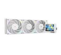 TR Mjolnir Vision 360 ARGB Blanc-360mm AIO CPU Refroidisseur liquide,Écran LCD IPS avec résolution 320*240, pour AM4 / AM5 et LGA1700 / 1851,'3,5 pouces’Écran LCD absorbant magnétique pour les images