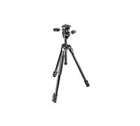 Tr?pied en aluminium Manfrotto 290 Xtra ? 3 sections avec t?te panoramique et inclinable ? 3 directions 804