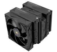 TR Royal Pretor 130 refroidisseur d’air CPU noir, refroidisseur Double tours d’ordinateur, refroidisseur CPU 6 caloducs, doubles ventilateurs PWM, AM4/AM5/Intel lga1851/1700/1150/1551/2011