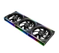 TR -TL-M12Q X3 Cas Fan-120mm Quiet, Fonction PWM, Effets d'éclairage ARGB Miroir Infinity, Nouveau Module de Puce de Puissance simplifie la gestion du câblage, Fan 3-Packs