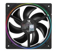 TR TL-S12R CPU Fan 120mm Reverse Fan Case Cooler Fan Viene fornito con illuminazione ARGB, Ventola di raffreddamento CPU con velocità di 1500 giri/min, Ventola silenziosa per computer PC PWM nera