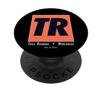 TR Trail Running Funny Outdoor Runner Randonnée Entraînement PopSockets PopGrip Adhésif
