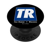 TR Trail Running Funny Outdoor Runner Randonnée Entraînement PopSockets PopGrip Adhésif
