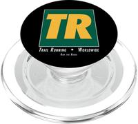 TR Trail Running Retro Minimaliste Vintage Athletic Art PopSockets PopGrip pour MagSafe