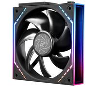 TR - Ventilateur de châssis TL-M12Q silencieux de 120 mm, épissure sans fil, ventilateur de bloc de construction, processeur à fonction PWM, effet d'éclairage ARGB miroir infini, nouveau module de