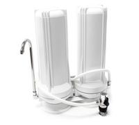 Naturewater TR202 Filtre à eau potable sur évier - à 2 étapes - 285 x 135 x 330 mm - 180 l/h - pour 10" (254 mm) / Ø 62 mm - Cartouche Sédiments 5 µ et Bloc charbon actif - Purification Filtration