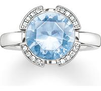 TR2038-059-31-54, TR2038-059-31-56 Bague syn. spinelle bleu clair / zirconium TR2038-059-31 Thomas Sabo