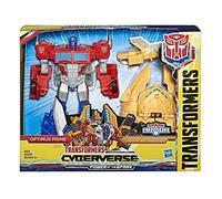 Hasbro Robot d'action Transformers Cyberverse Optimus Prime Ark Power Camion 30 cm Jaune Mixte Enfant