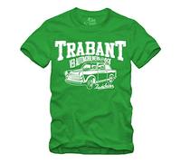 Trabant Zwickau - T-shirt VEB 2 temps Racing Trabant 601 DDR IFA Trabbi Ossi - Vert - XX-Large