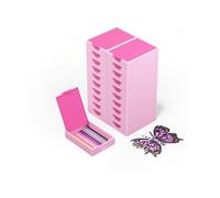 Trabricks Lot de 20 plateaux de rangement 2 en 1 anti-déversement et outils de peinture sans statique, accessoires de peinture diamant pour grands et petits kits d'art diamant (minuscule)