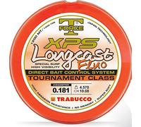 Trabucco Ligne de Pêche en Silicone Longcast Fluo 0.251 mm 8.35 kg 1200 m Fil de Pêche Monofilament Invisible Mer Spinning Carnassiers Truite