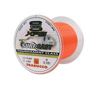 Trabucco Ligne de Pêche en Silicone Surf Cast XPS S-Force 0.203 mm 300 m Fil de Pêche Monofilament Invisible Mer Spinning Carnassiers Truite