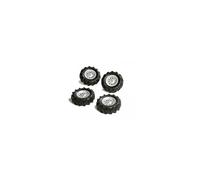 Rolly Toys - Pneus pour tracteurs - 40 918 1 - 4 pneus souples 310 x 95 cm - Jantes argent