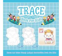 Trace and Color Funny Animal Graduation: A Tracing and Coloring Book for Kids, Elephant, Penguin, Lion, Dolphin and More.