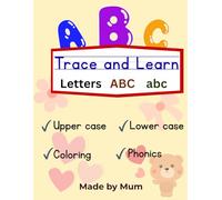 Trace and Learn ABC abc | Upper case and Lower case Letters tracing book for preschoolers toddlers