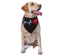 Trace d'amour Rouge Bandana pour Chien Lavable Triangle pour Chien Réglable Bavoir Triangulaire pour Déguisement Chiot Animaux