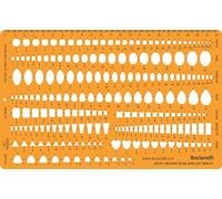 Trace Gabarit 1.2mm Plastique Transparent Dessin Traçage Illustration Conception de Bijoux Scrapbooking Décoration - Symboles