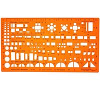 Trace Gabarit Architecte 1:100 - Normographe Architecture 1/100 - Pochoir Architecture - Gabarit de Mobilier et de Dessin Technique et Sanitaire