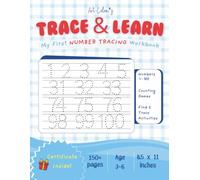 Trace & Learn: My First Number Tracing Workbook - Numbers 1-100, Number Names, Counting Games and Early Math Activities for Preschool & Kindergarten Kids Ages 3-6 (Little Explorers Club)