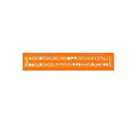 Trace-lettres - Billographe - Lettres + chiffres - Plastique - 24,5cm - Pour l'école