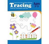 Trace Lines Workbook: Learning to Trace Lines and Shapes, Learn to Color Tracing Book for Preschoolers and Kids Ages 3-5