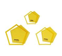 Traceease Pochoirs Modèle Quilting Pentagone Ensemble D'3-3/4/5" Pouces Modèles De Patchwork Diy De Couette À Coudre Pour Le Quilting