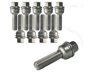 TRACER 10x Boulon de Roue M14x1.5 spherique 2-Parties R14 42mm | Hex 17mm Compatible avec VW ID. Buzz EB Touareg 3 4motion CR