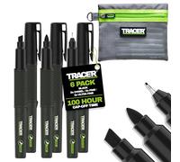Tracer 2.0 Kit 6 Marqueurs Noirs Indélébiles Permanents avec Étui