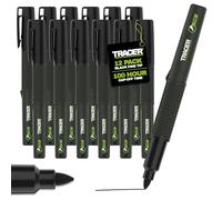 Tracer 2.0 Lot de 12 Marqueurs Noirs Indélébiles Pointe Fine