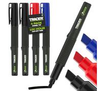 Tracer 2.0 Marqueur Permanent Biseau x4 Noir Bleu Rouge