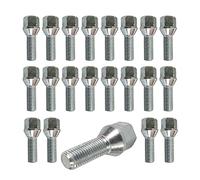 TRACER 20 Boulons de roue Boulon de roue Ceinture conique 60 ° M14 x 1.5 28mm compatible avec Skoda Fabia, Octavia, Praktik, Rapid, Roomster, Superb, Yeti