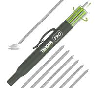 Tracer 6 mines de soudeur argentées de 2,8 mm - Mines de rechange spécialisées pour le crayon de construction à trou profond dans un étui de rangement.